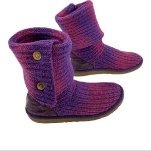 Pink and purple ombré uggs